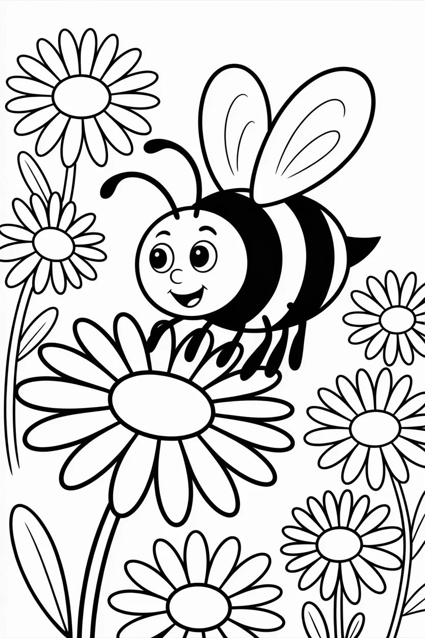 5 Honeybee coloring pages free printable