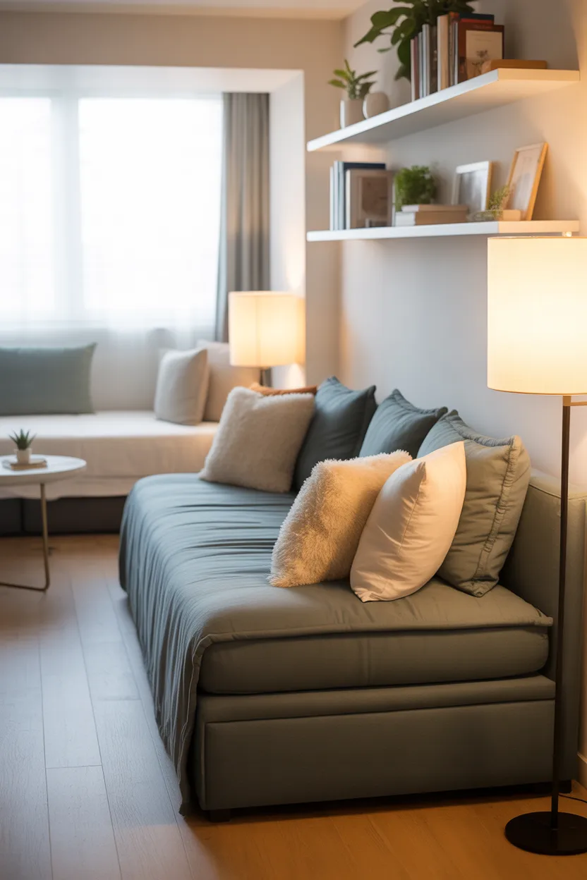 Living Room and Bedroom Combo Ideas