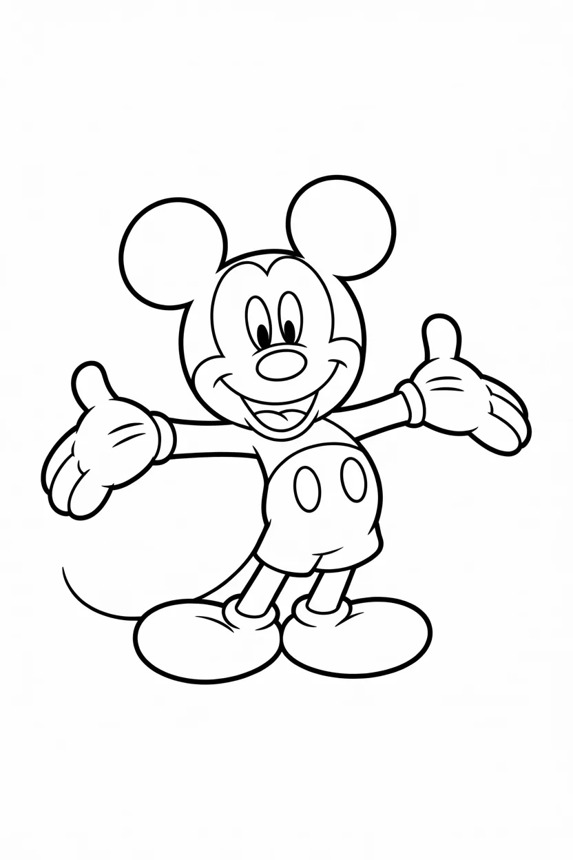 Mickey Mouse coloring pages free printable