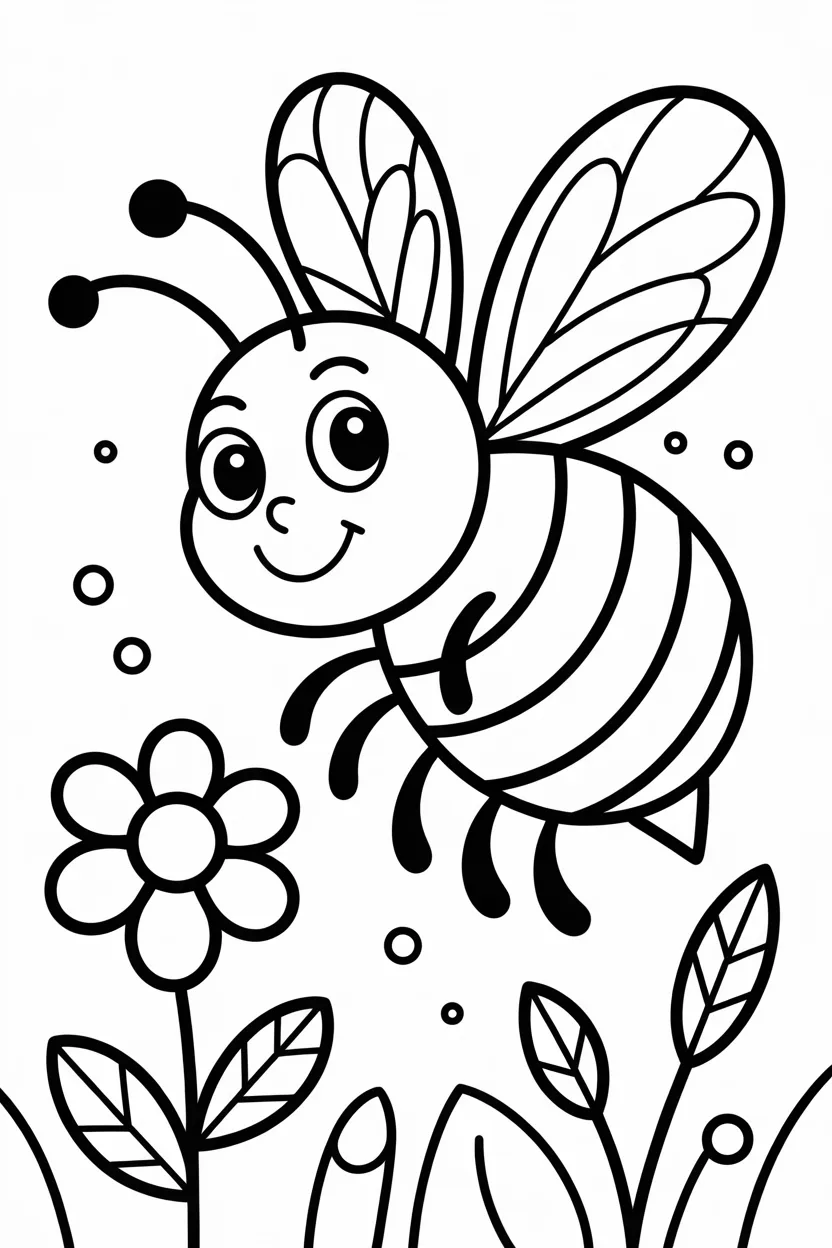 5 Honey bee coloring pages free printable