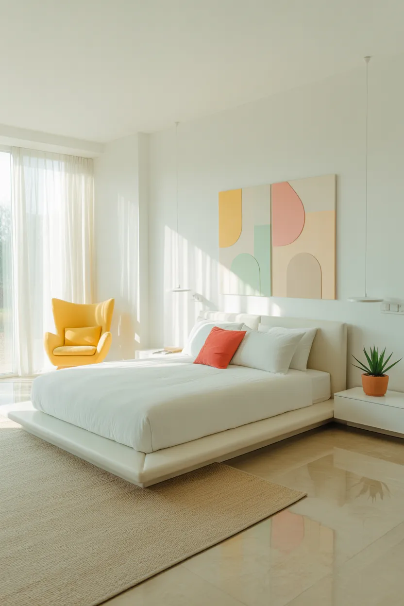 Colorful Minimalist Bedroom Ideas