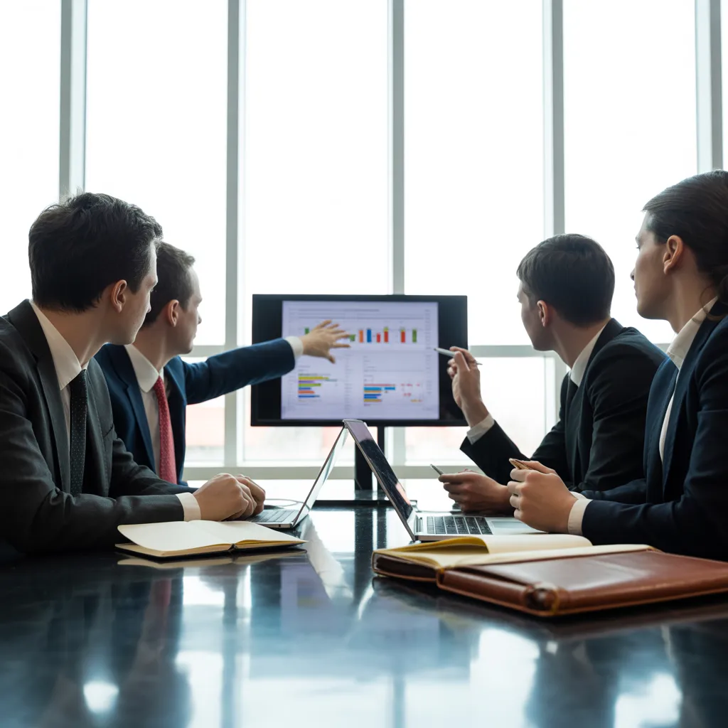 Strategic boardroom planning session