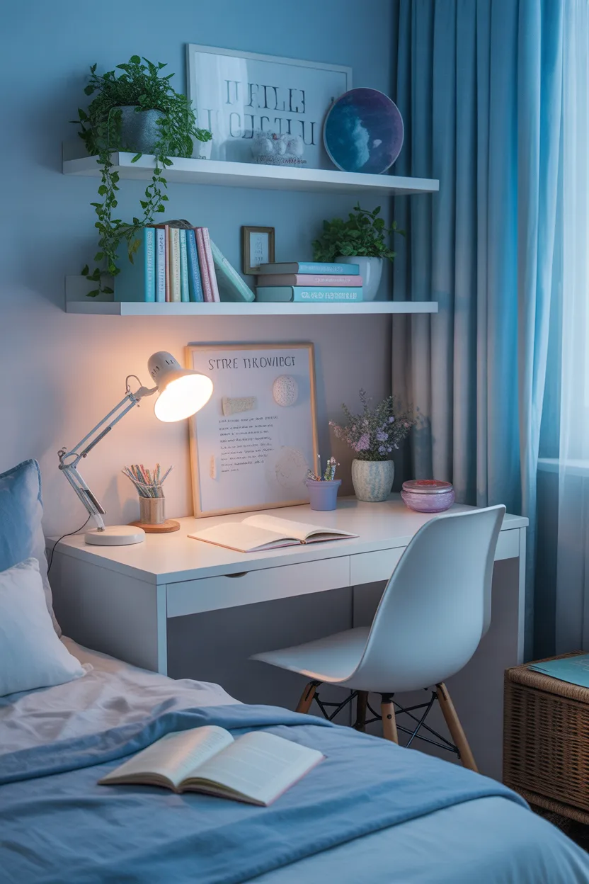 Cool Blue Teen Girl Bedroom Ideas