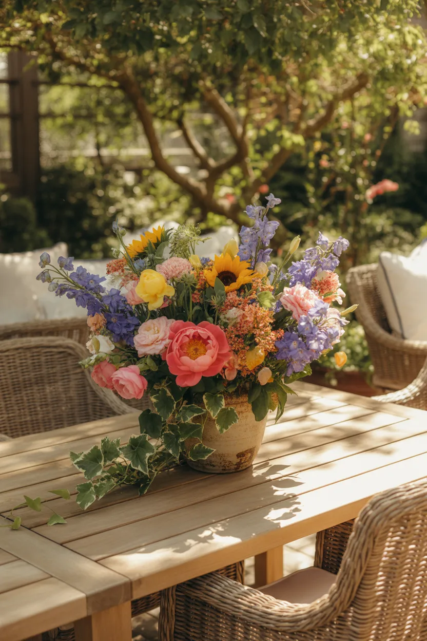 Outdoor Table Decor Ideas