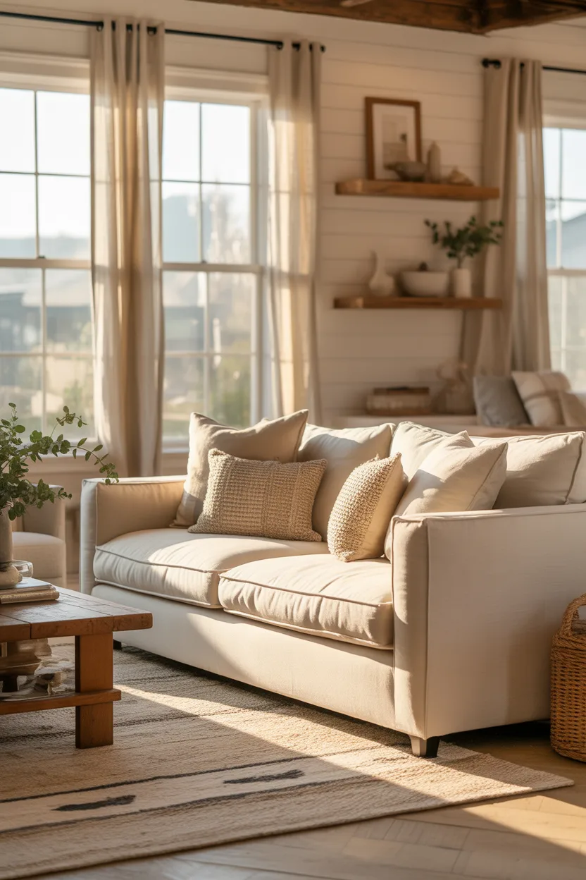 Farmhouse Living Room Ideas for a Cozy Rustic Space (2026)