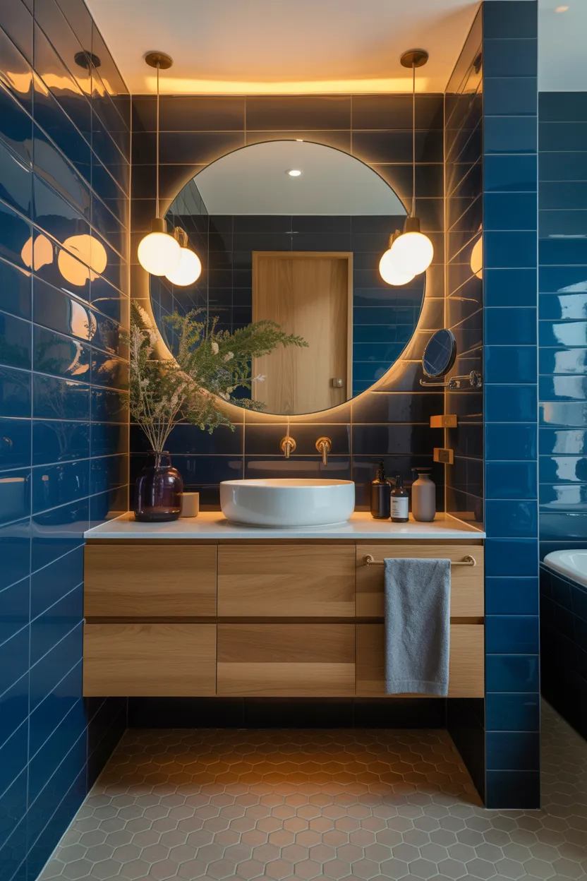 Moody Blue Bathroom Ideas