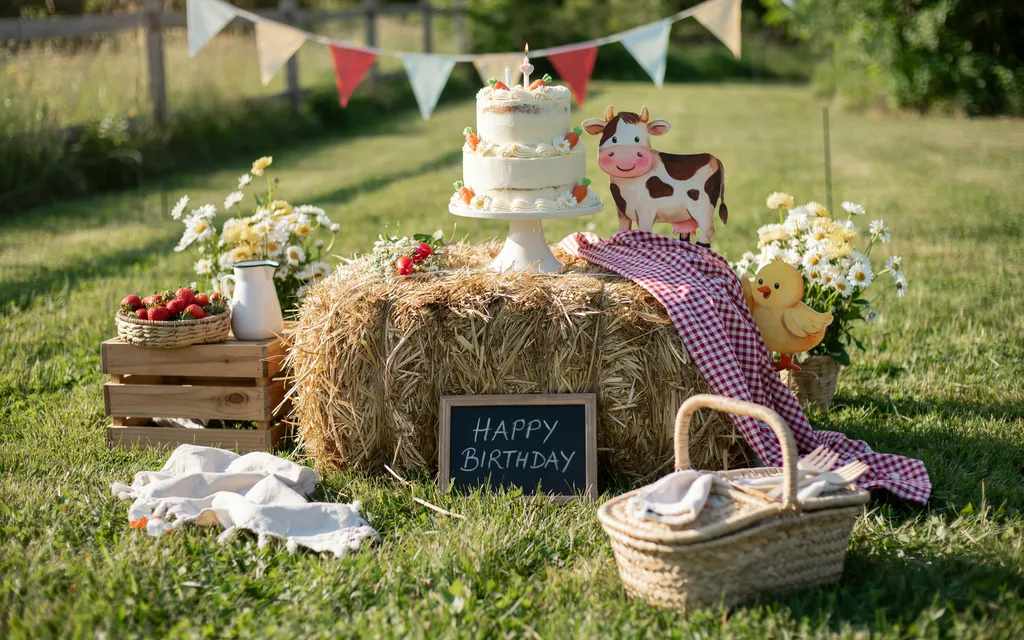 Picnic Cake Setup
