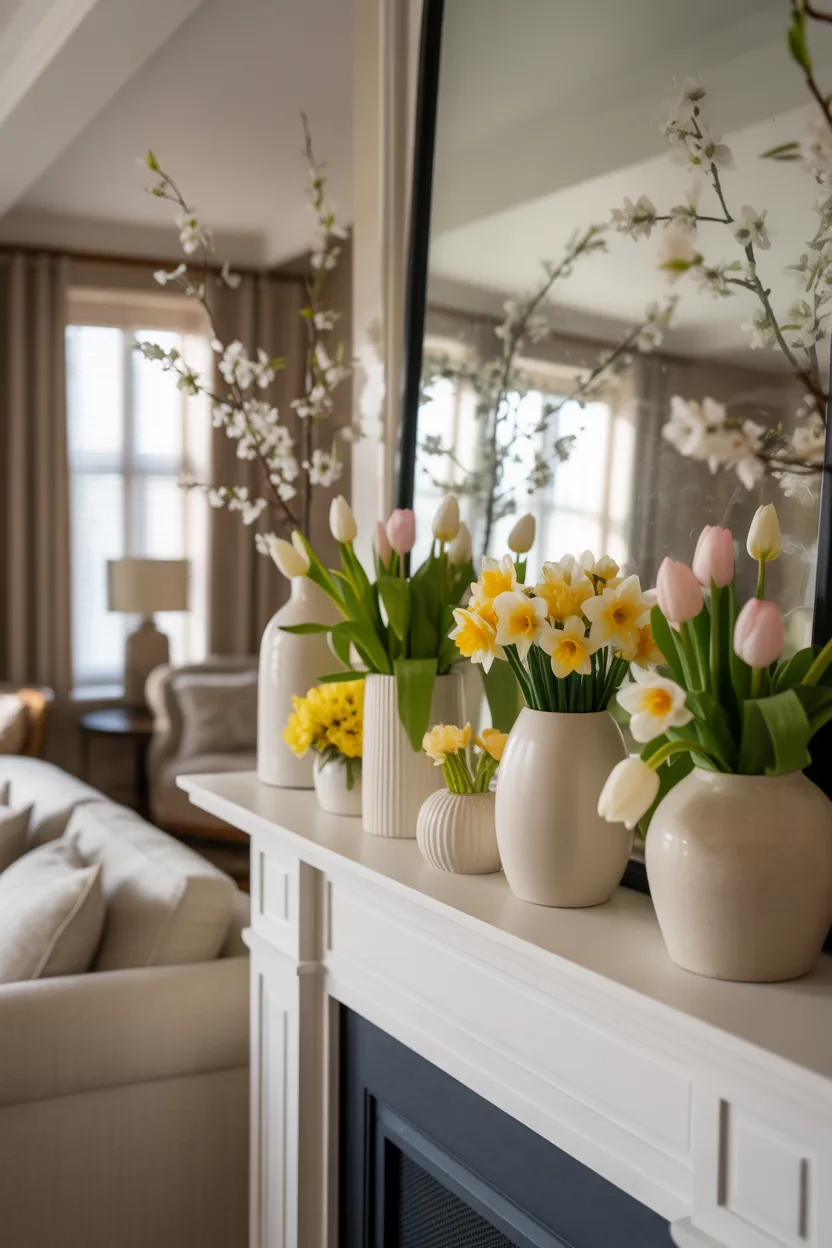 Spring Mantle Decor Ideas