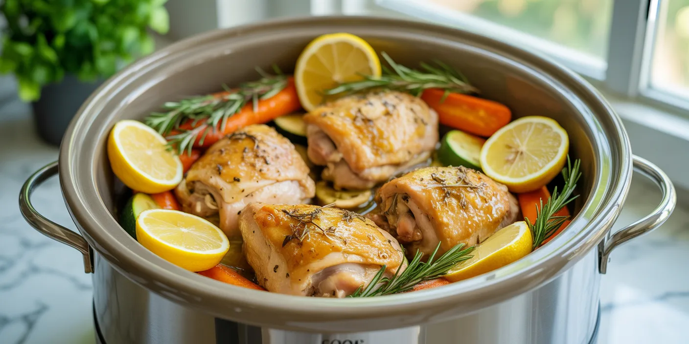 Crockpot Lemon Herb Chicken