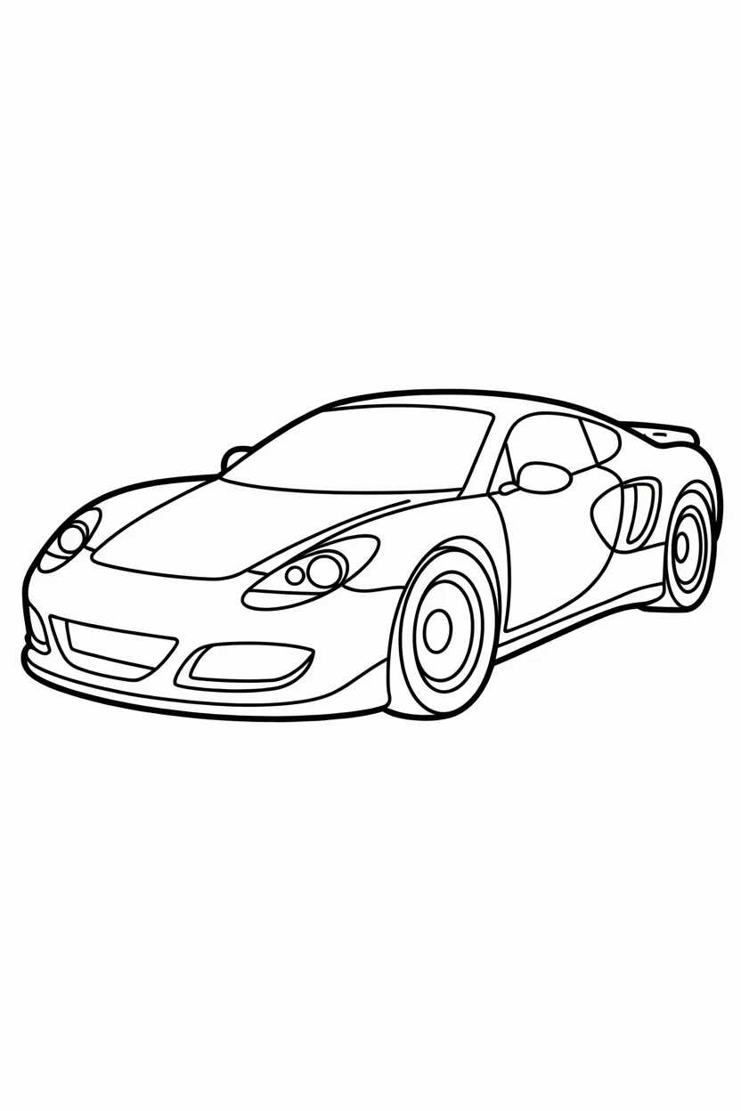 6 Car coloring pages free printable