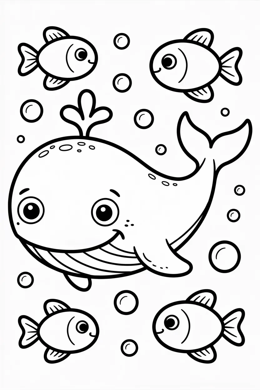 whale coloring pages free printable