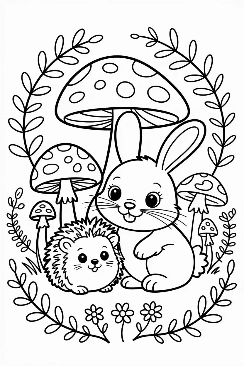 Cute animals coloring pages free printable