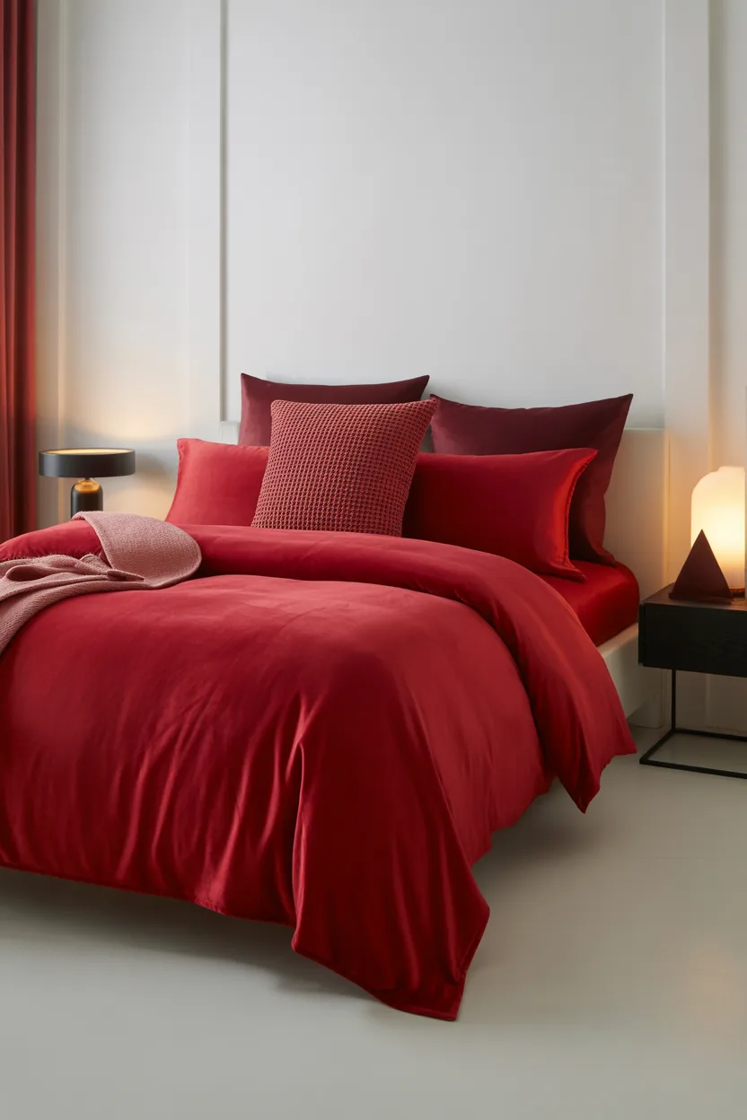 Cherry Red Bedroom Ideas