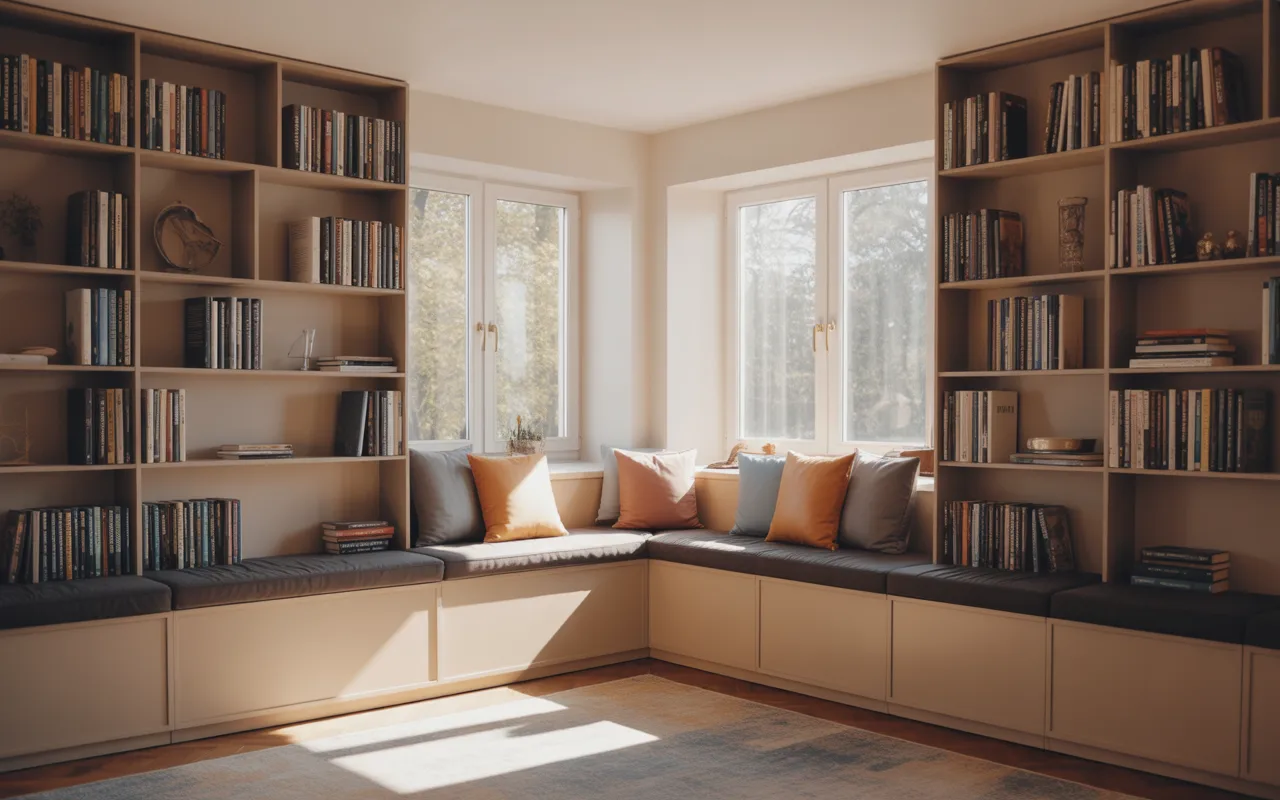 Library Corner Bench