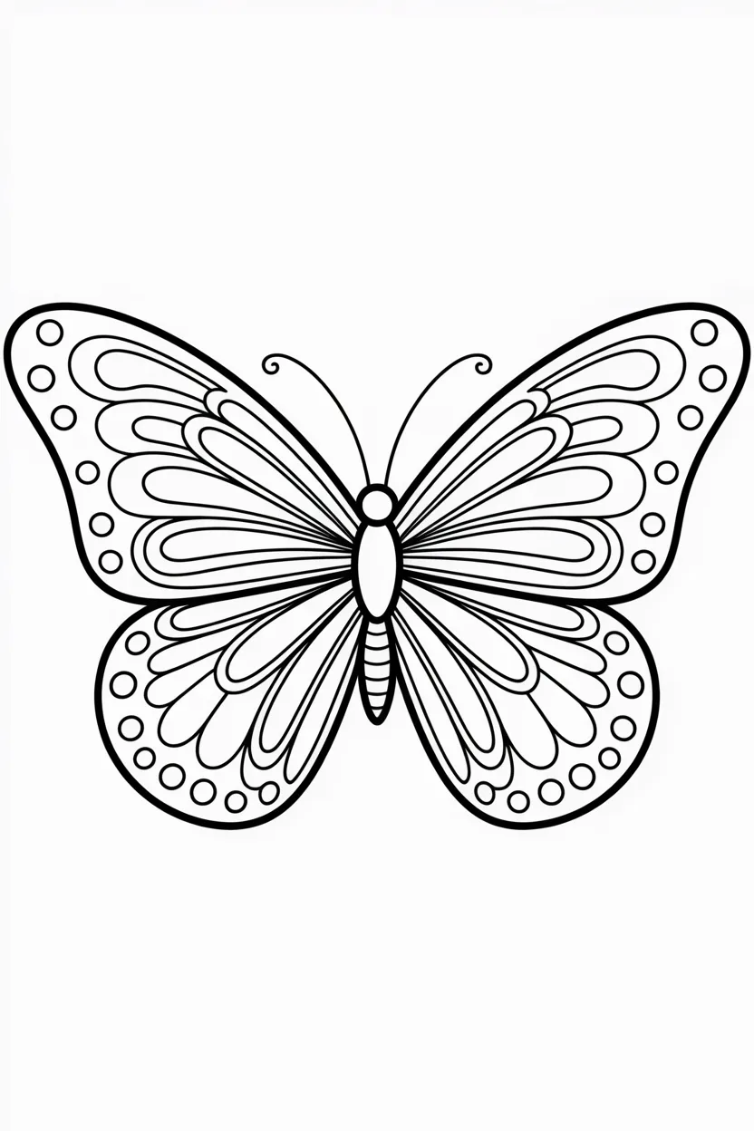 5 Butterfly coloring pages free printable