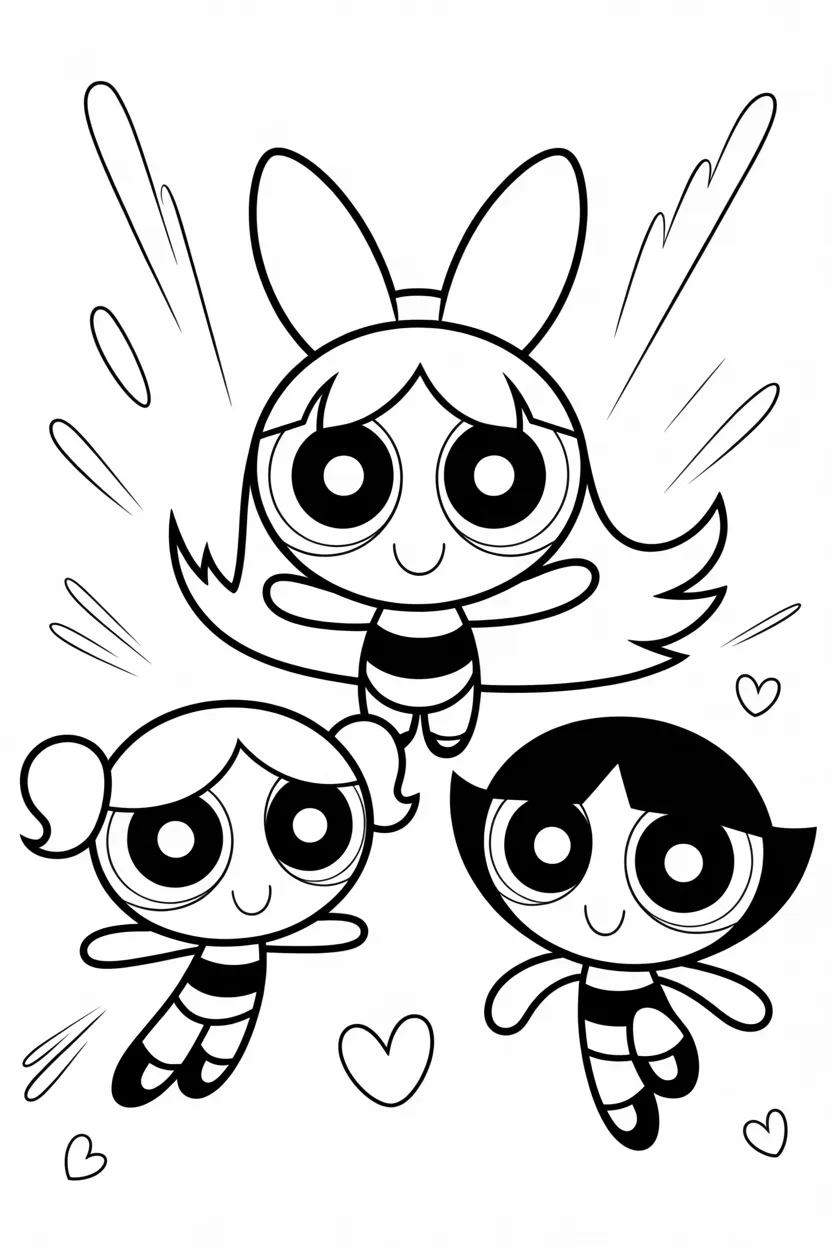 powerpuff girls coloring pages free printable