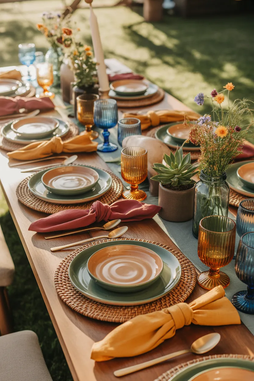 Outdoor Table Decor Ideas