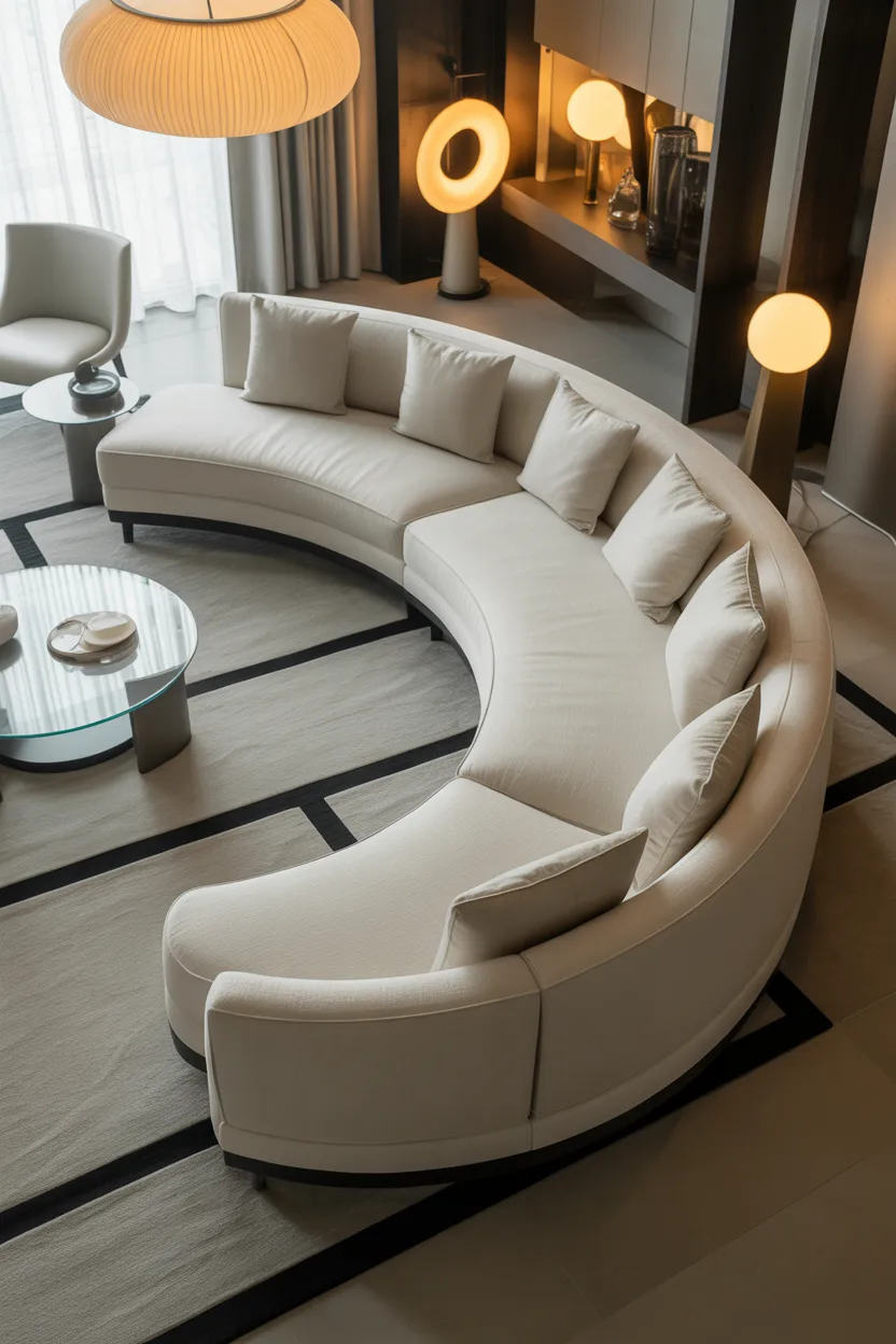 Curved Sofa Living Room Ideas 2026 Stylish & Modern Designs
