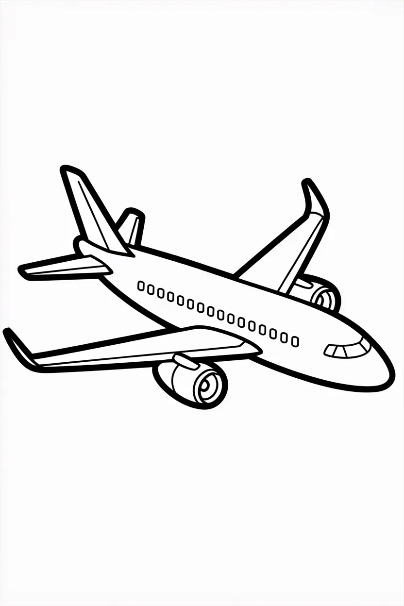 5 Aeroplane coloring pages free printable