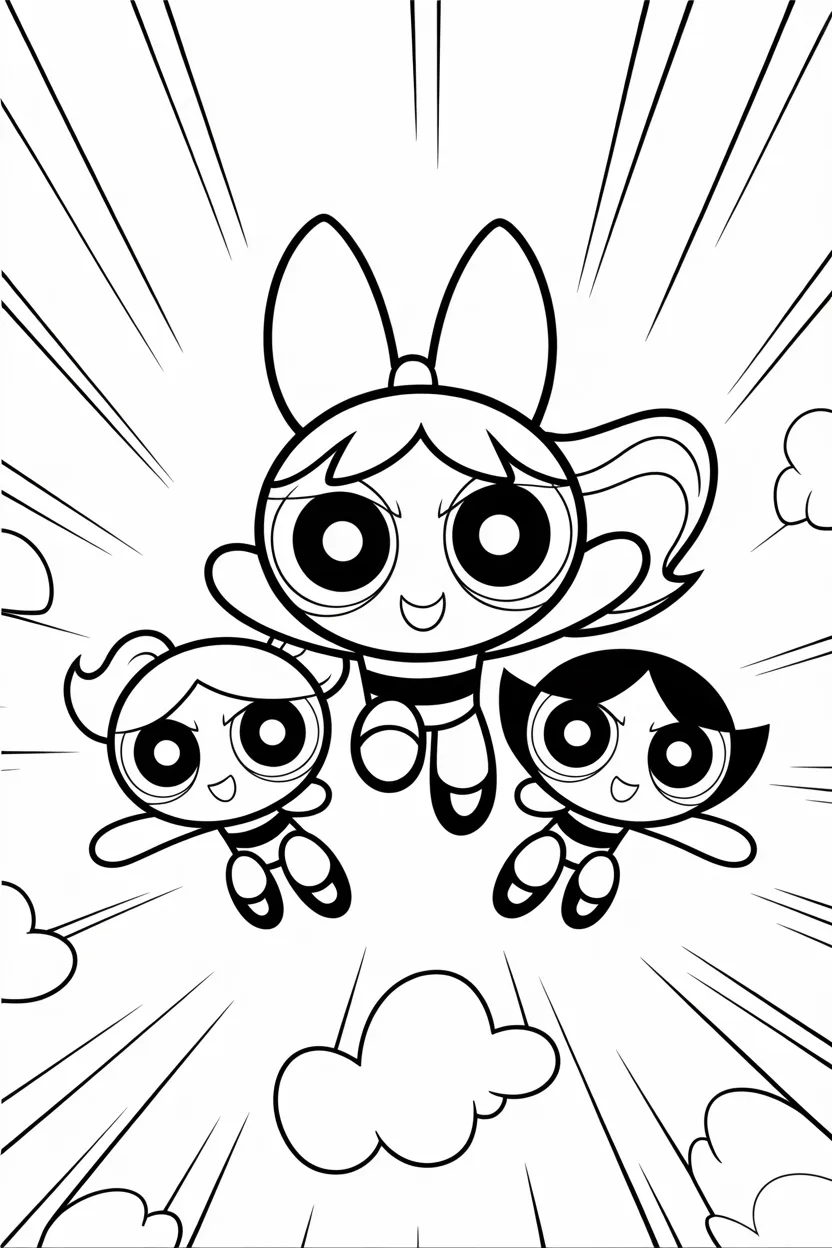 powerpuff girls coloring pages free printable