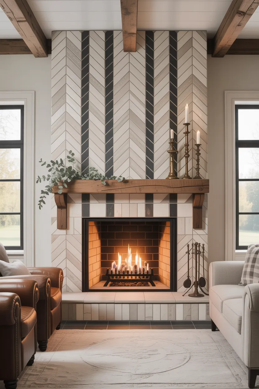 Modern Farmhouse Fireplace Ideas