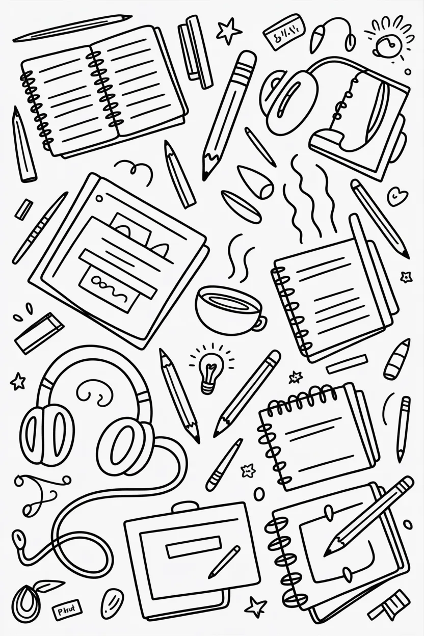 Doodle Coloring Pages Free Printable