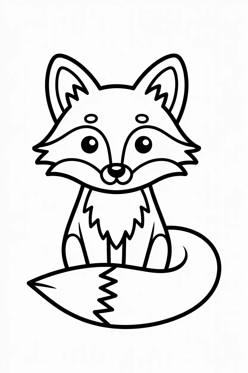 fox coloring pages free printable