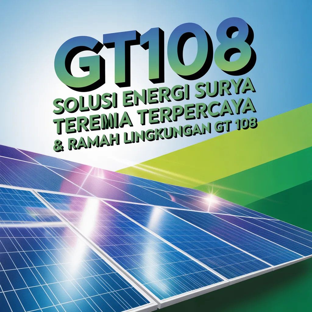 GT108 : Solusi Energi Surya Terpercaya & Ramah Lingkungan GT 108