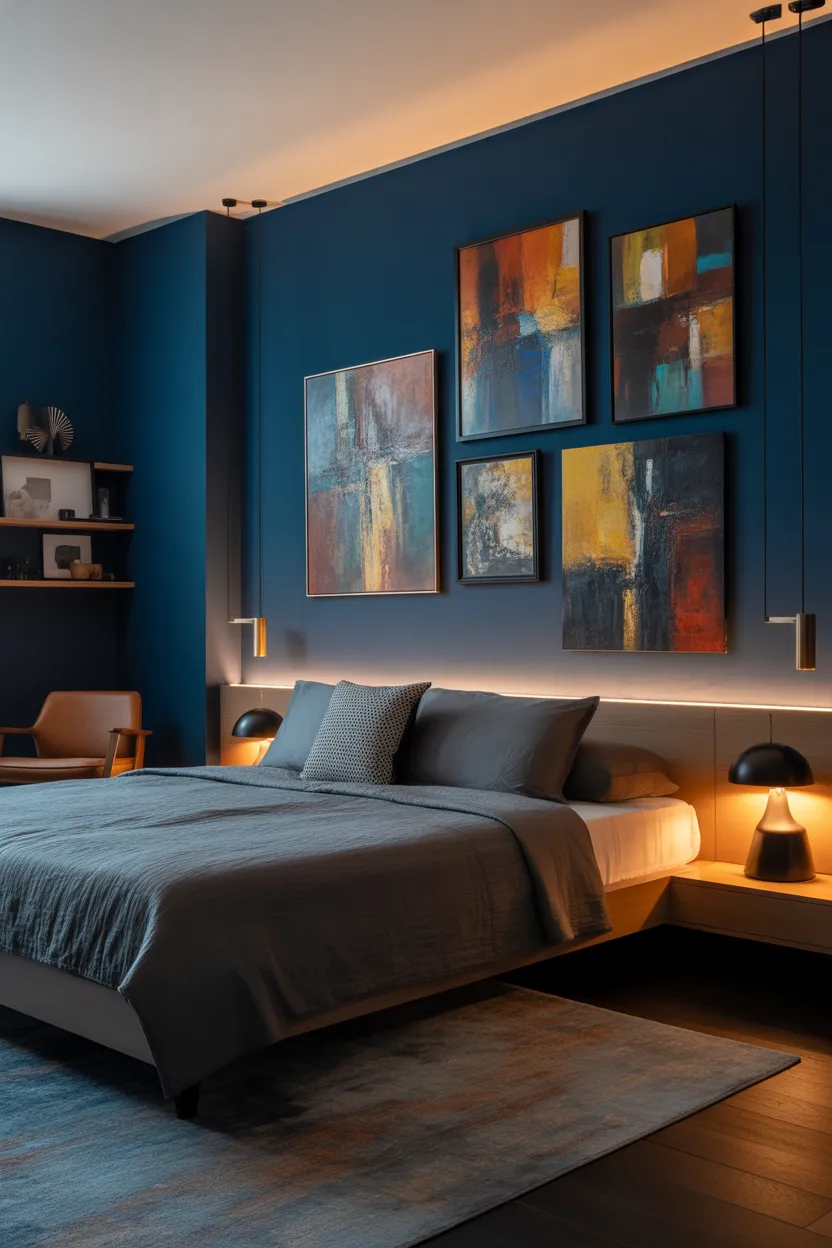 Dark Blue Bedroom Ideas