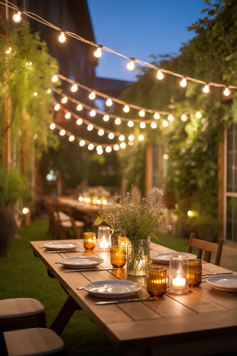 Outdoor String Light Ideas