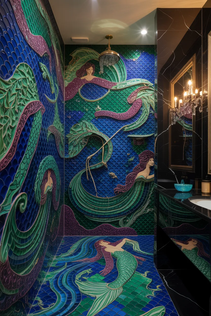Mermaid Tile Bathroom Ideas