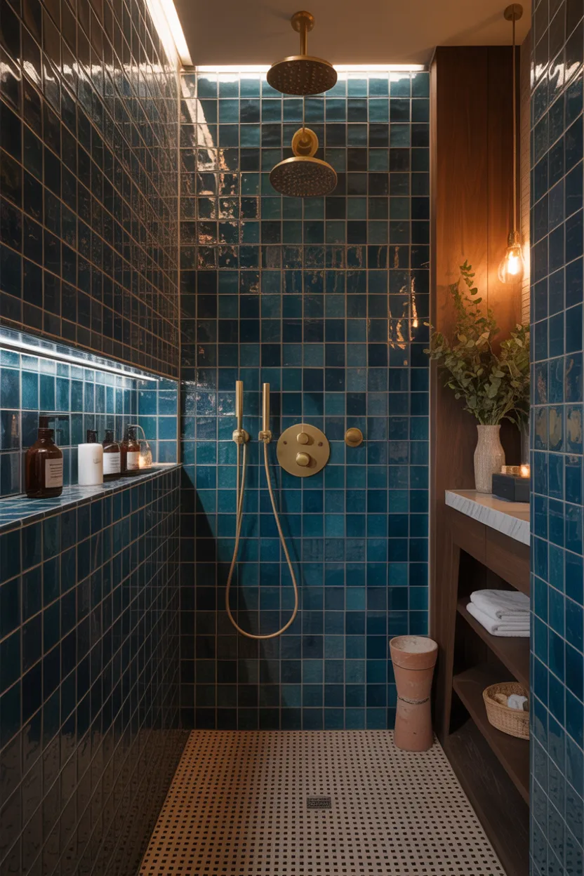 Moody Blue Bathroom Ideas