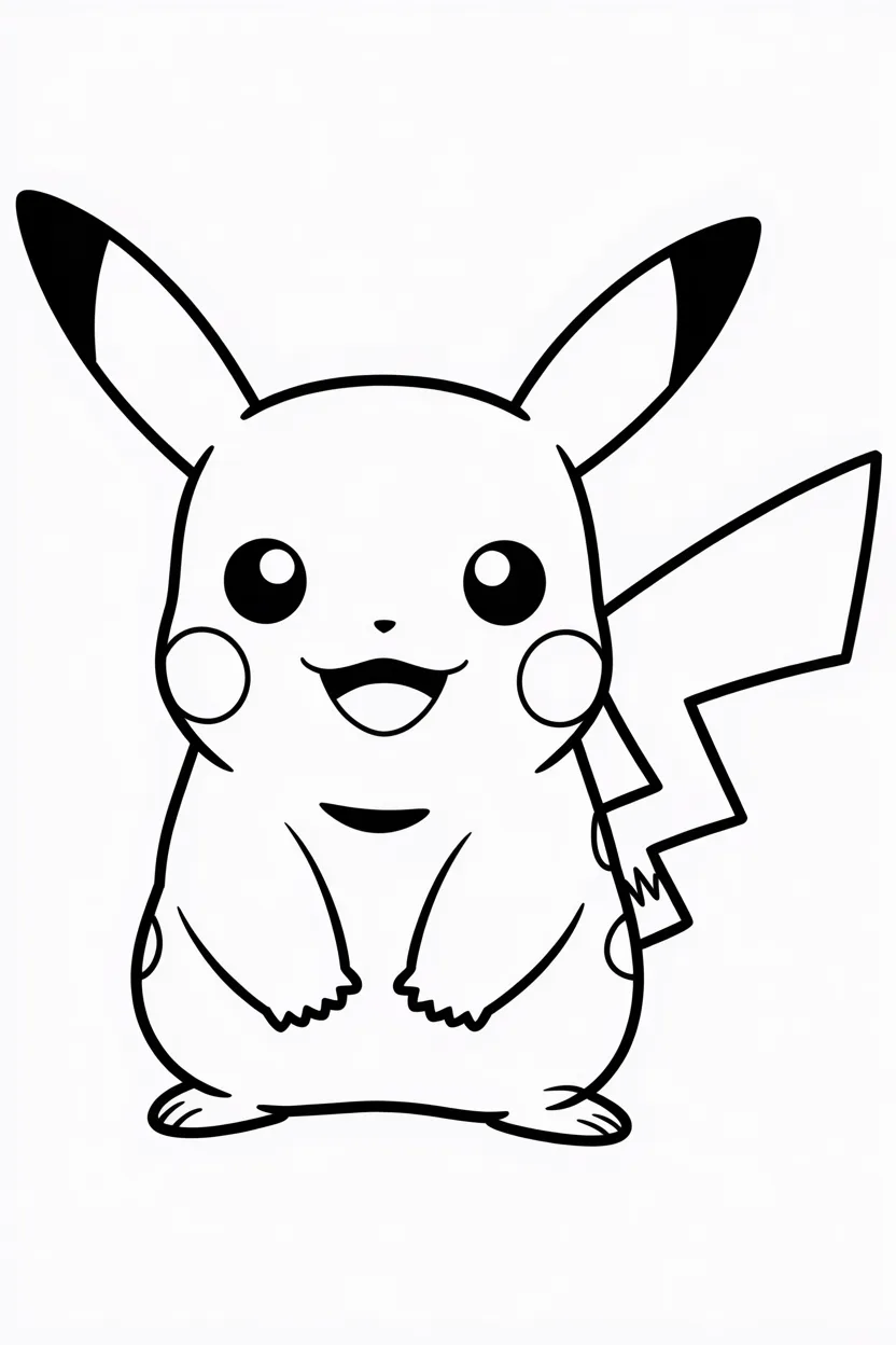 Pikachu Coloring Pages Free Printable