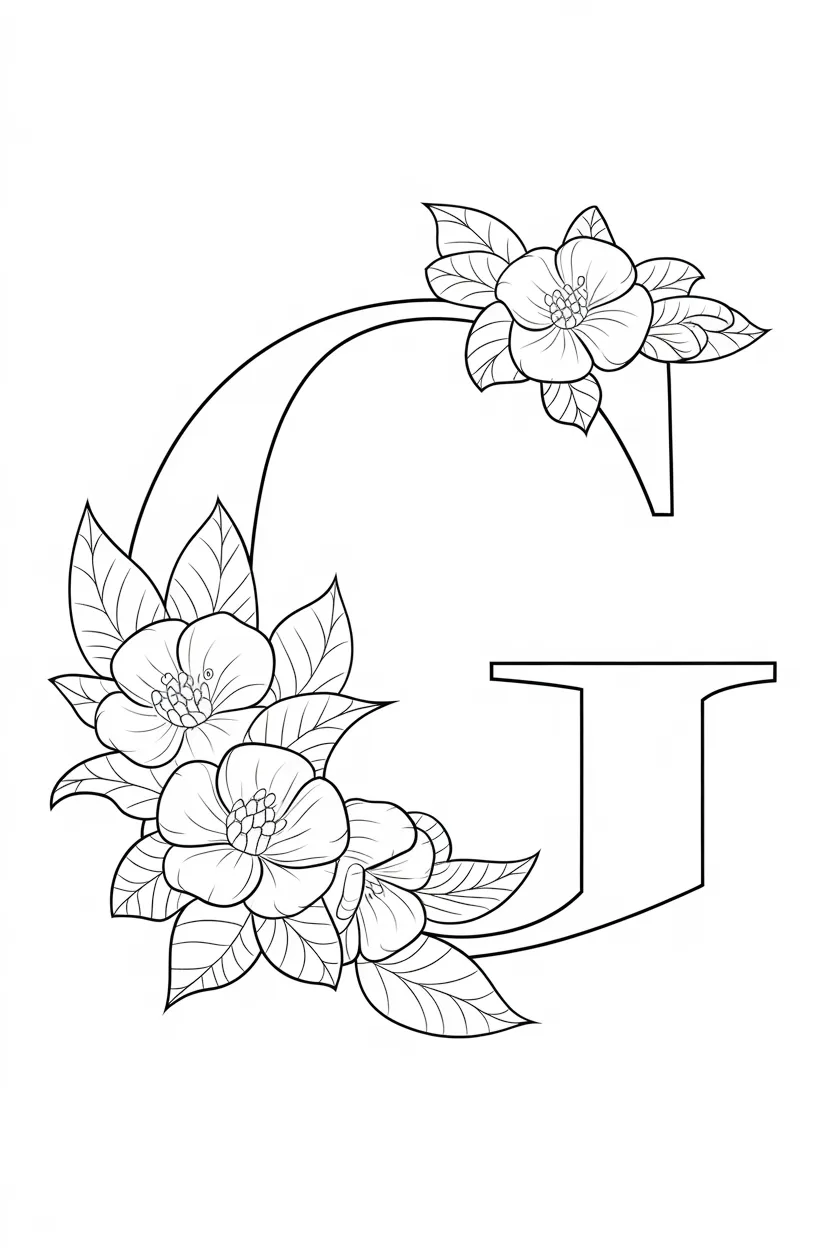 Alphabet Letter G Coloring Pages