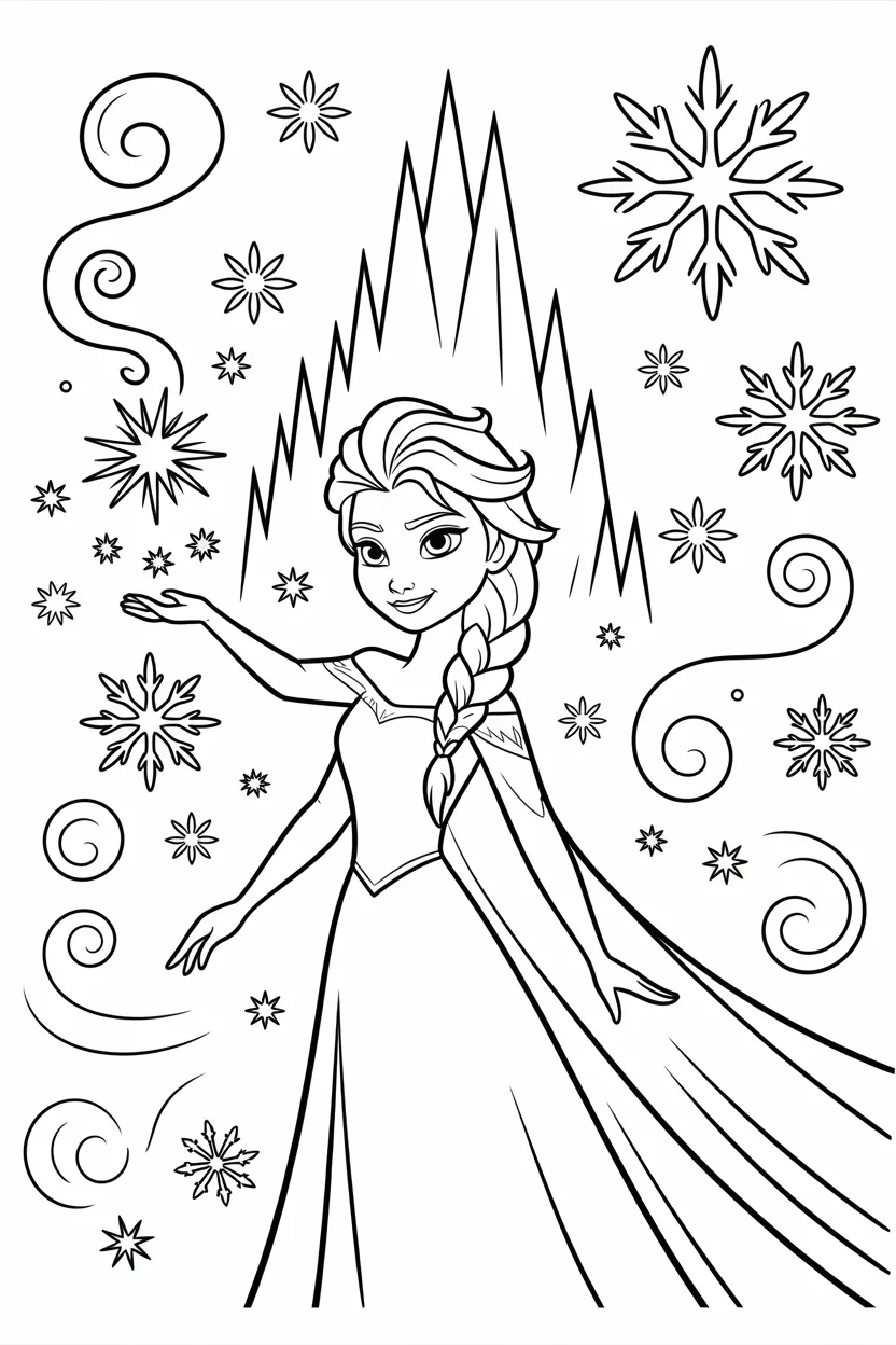 frozen coloring pages free printable