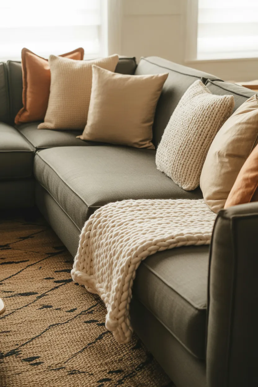 Living Room With Grey Couch Ideas