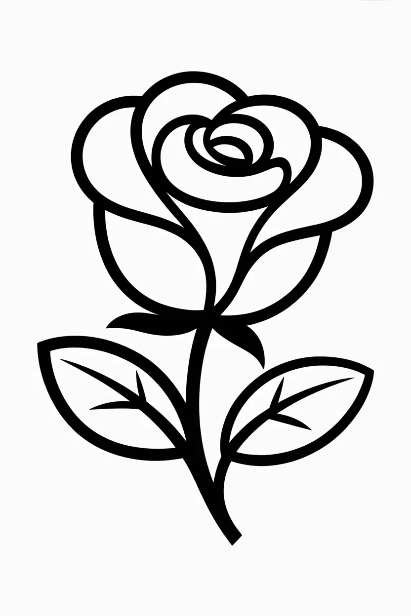 Rose flowers coloring pages