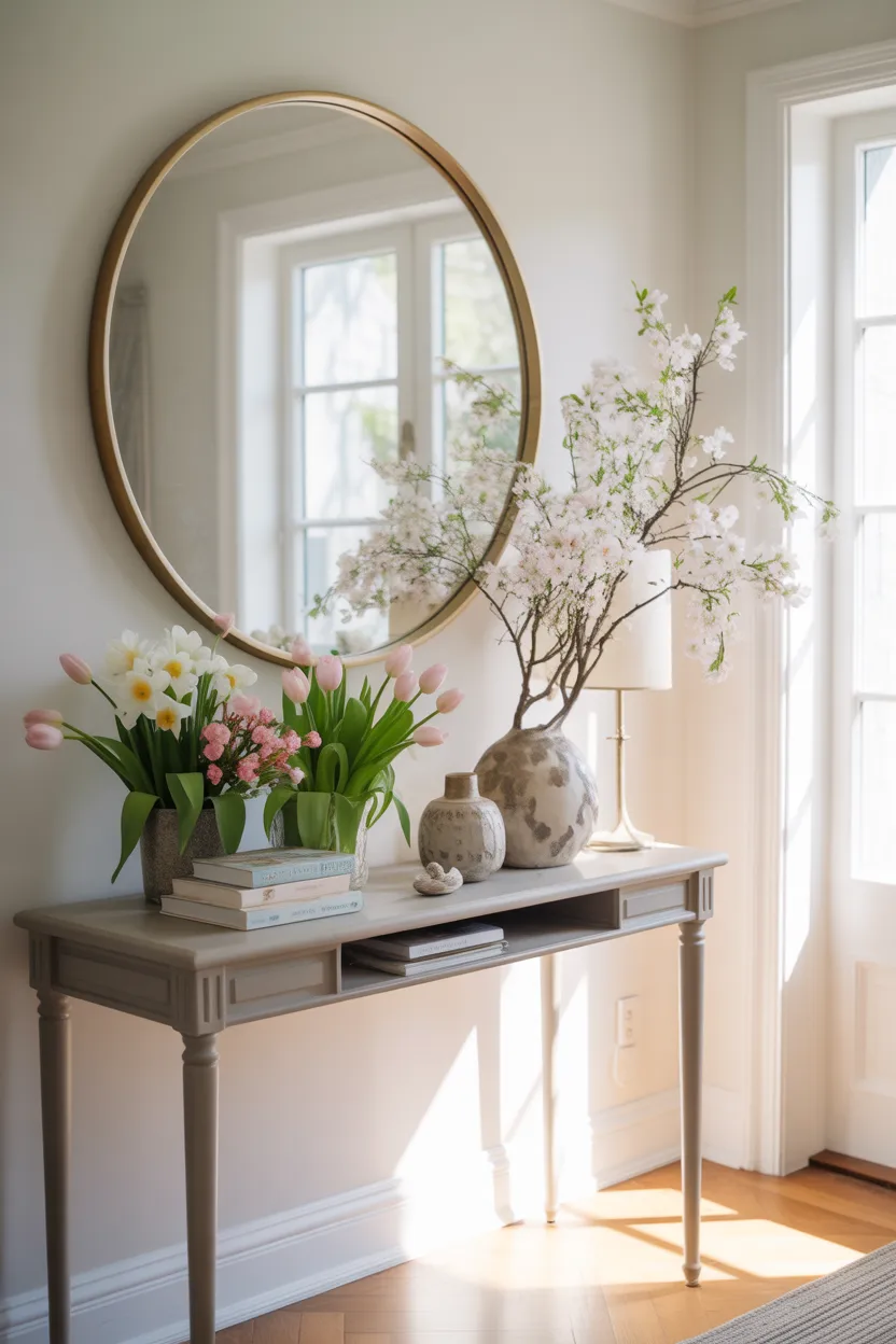 Spring Decor Entry Table Ideas