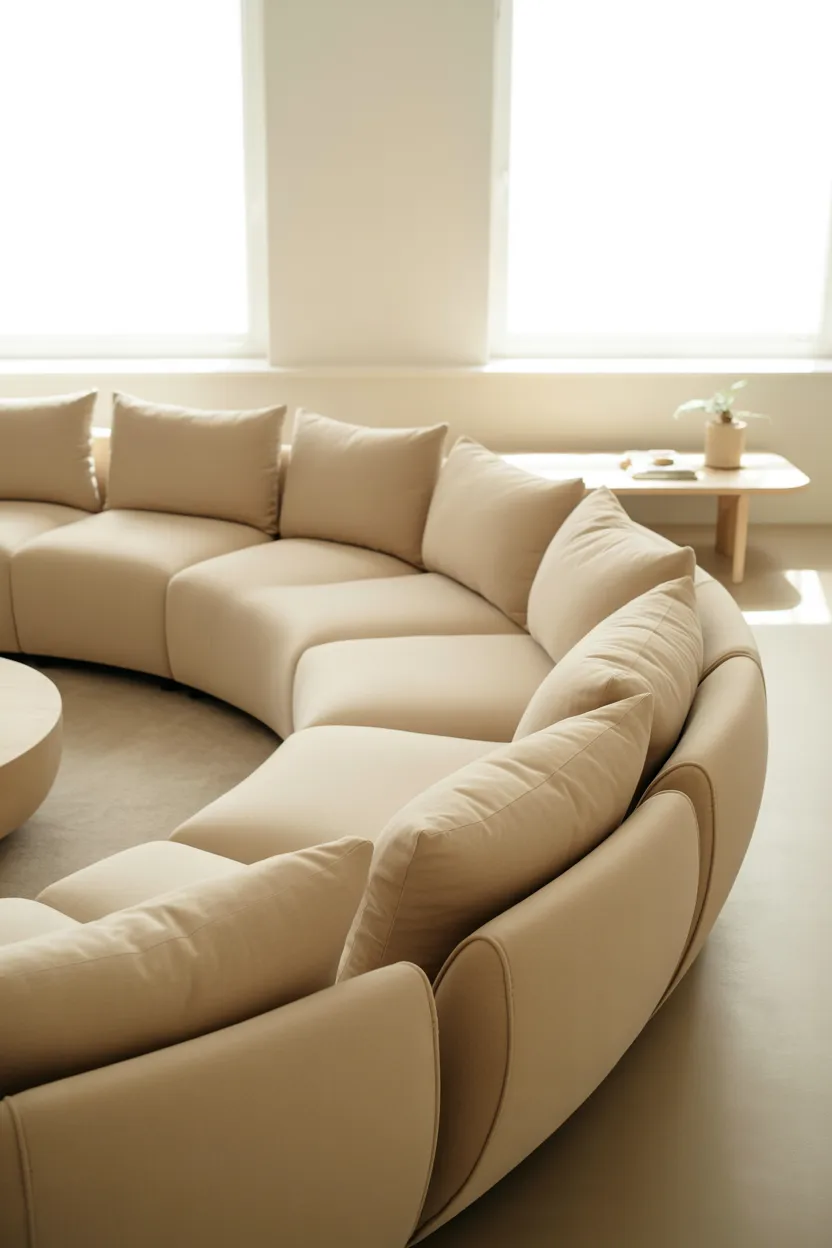 Curved Sofa Living Room Ideas 2026 Stylish & Modern Designs