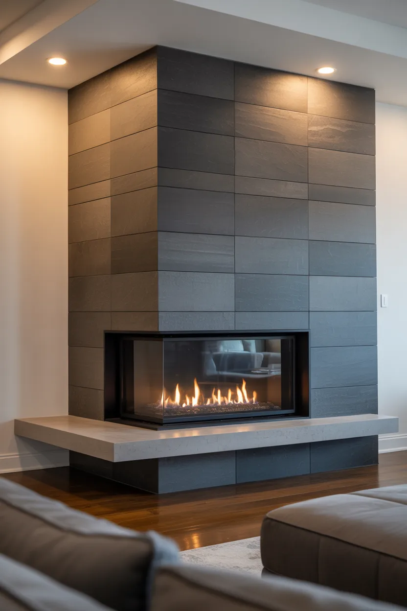 Corner Fireplace Ideas