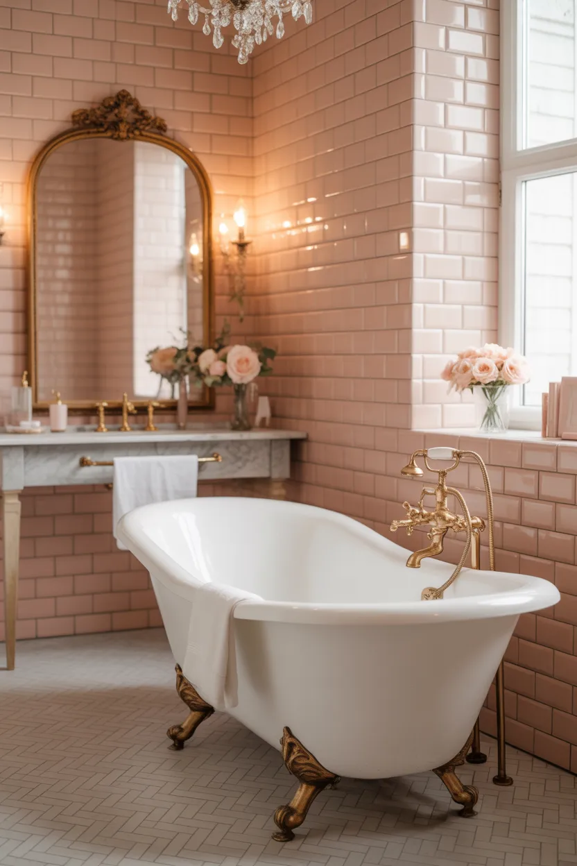 Pink Bathroom Ideas
