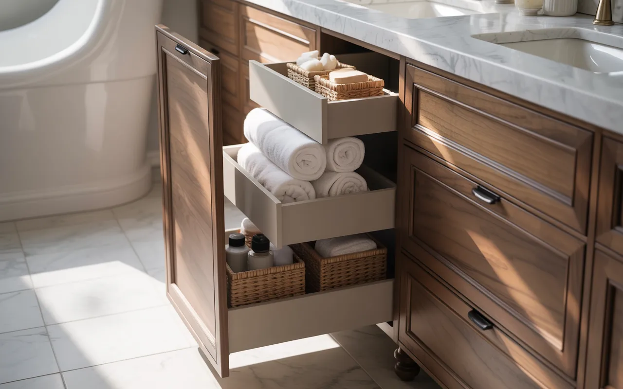 Bathroom Linen Pull-Out