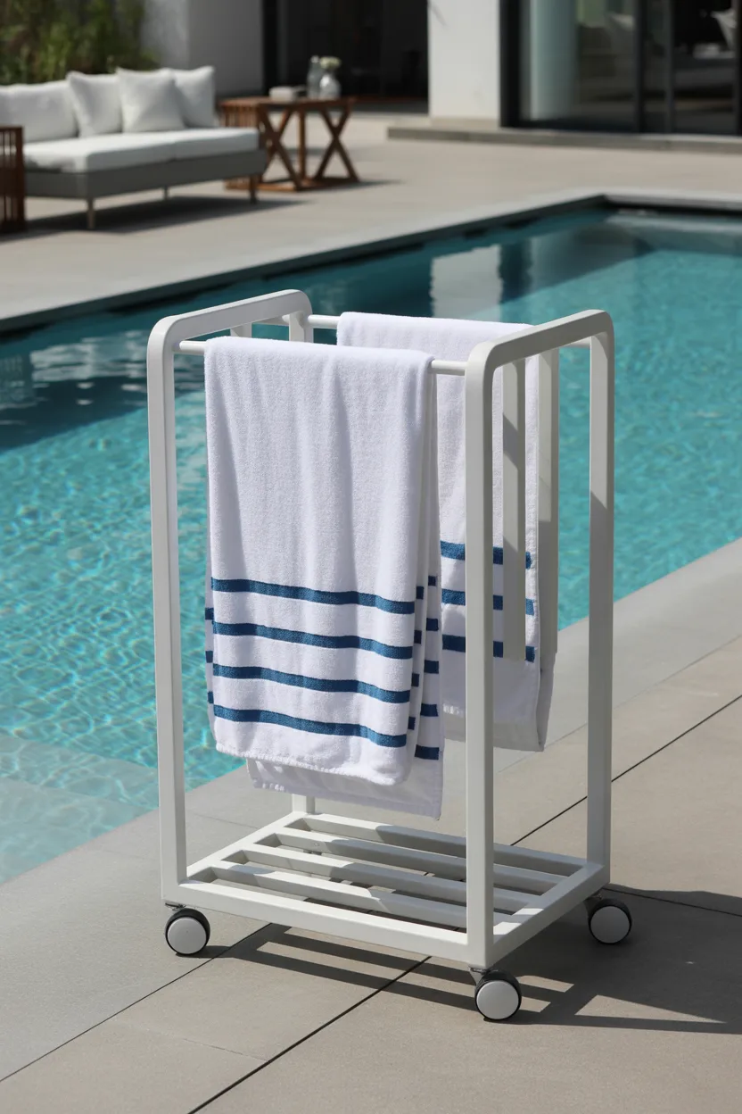 Pool Towel Rack Ideas
