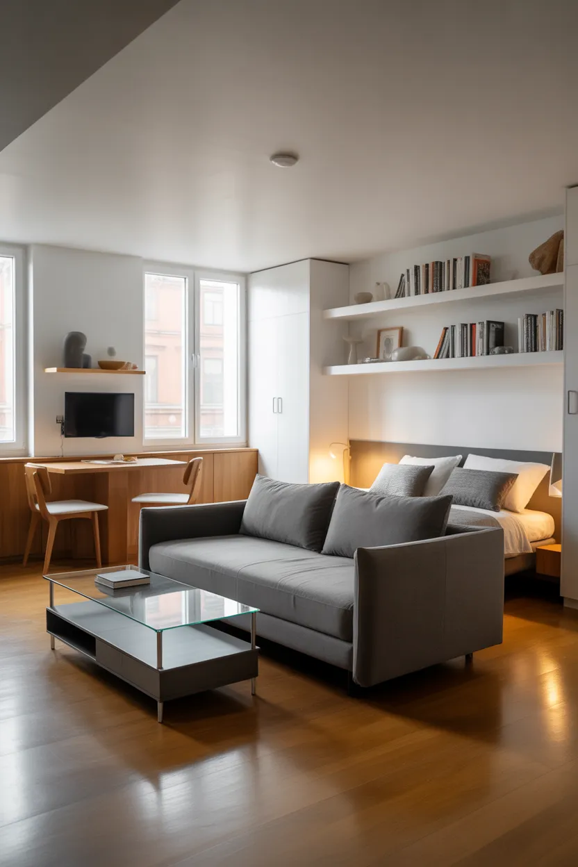 Living Room and Bedroom Combo Ideas