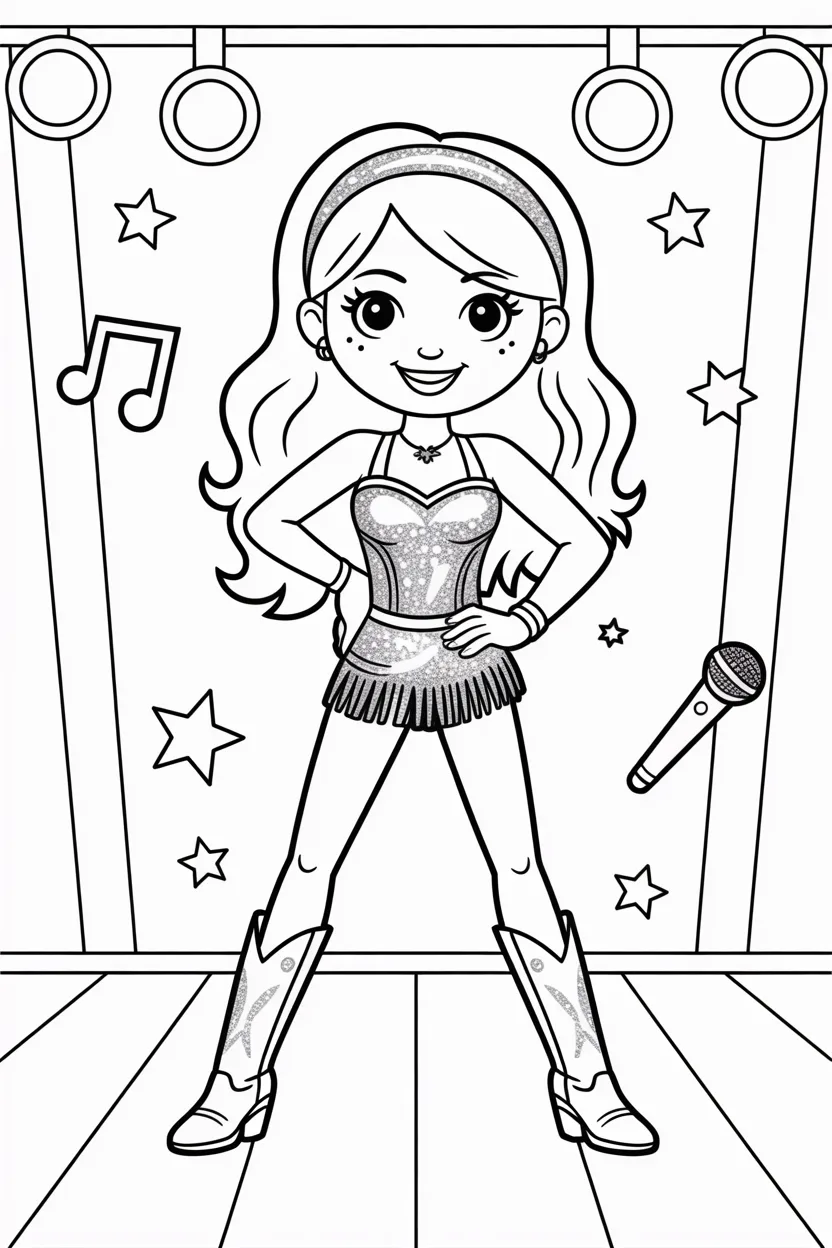 4 Hannah Montana coloring pages free printable