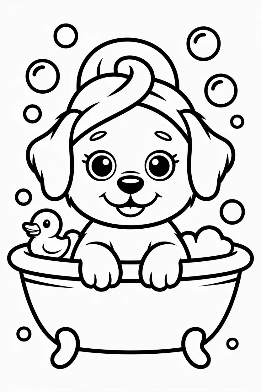5 cute puppy coloring pages free printable