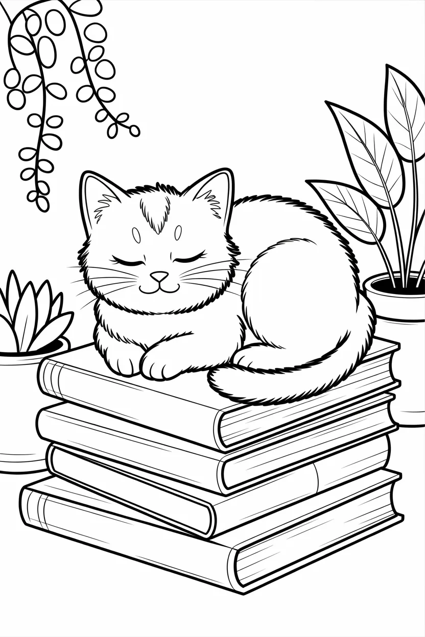 cute cat coloring pages free printable