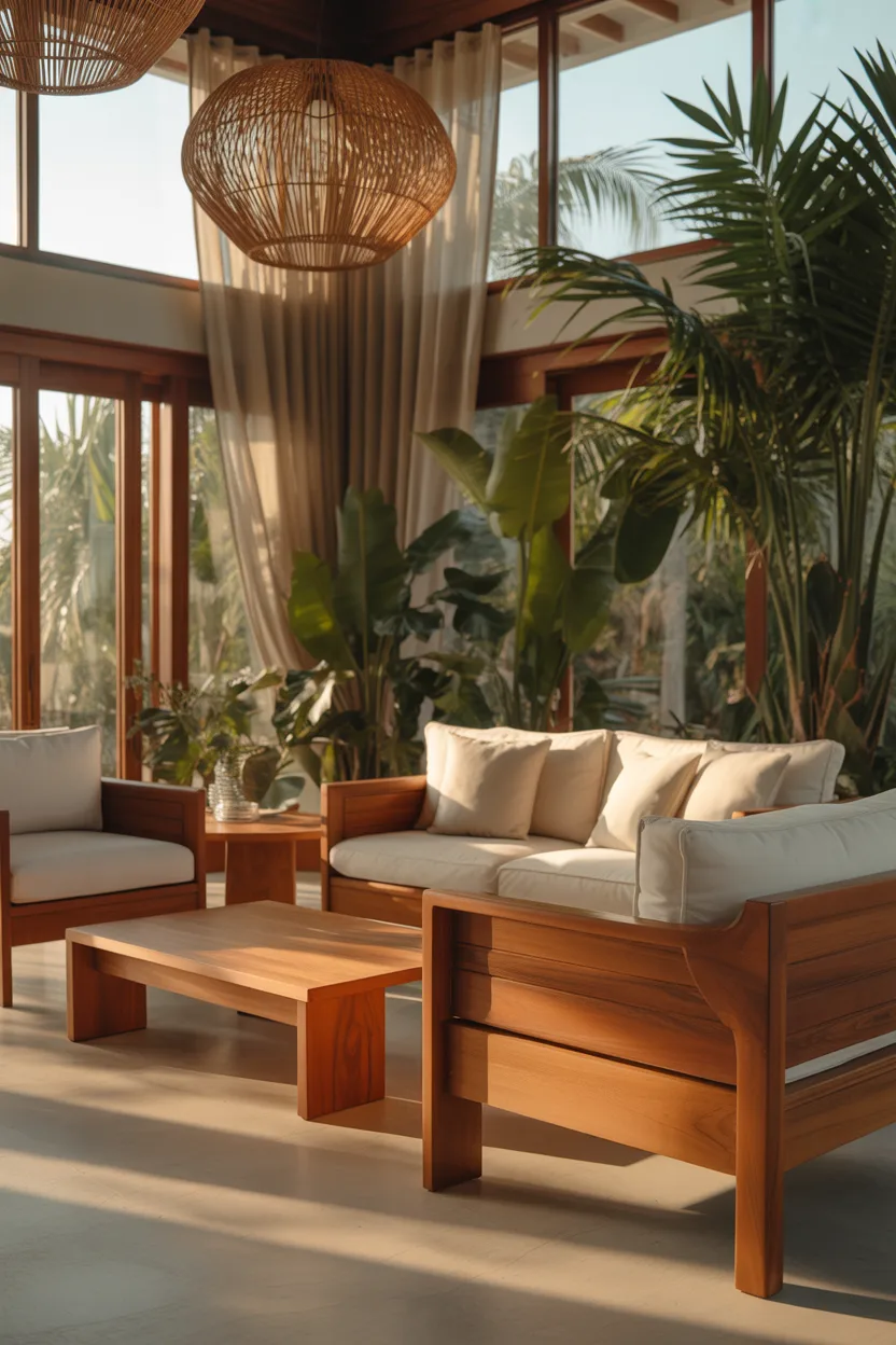 Tropical Jungle Living Room