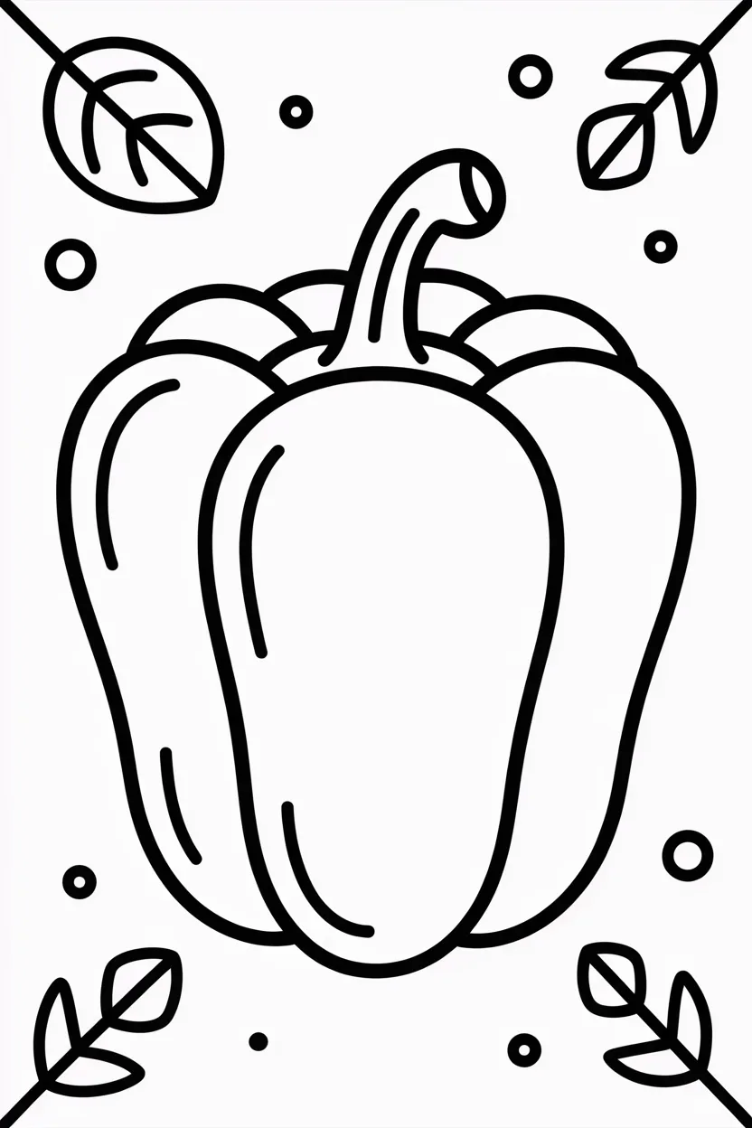 6 Capsicum coloring pages free printable 