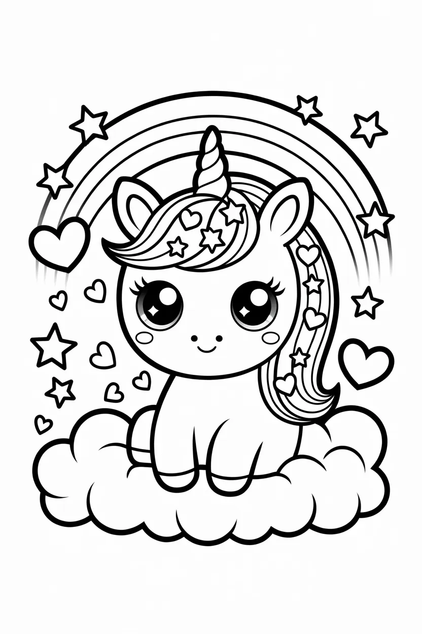 Cute aesthetic animals coloring pages free printable